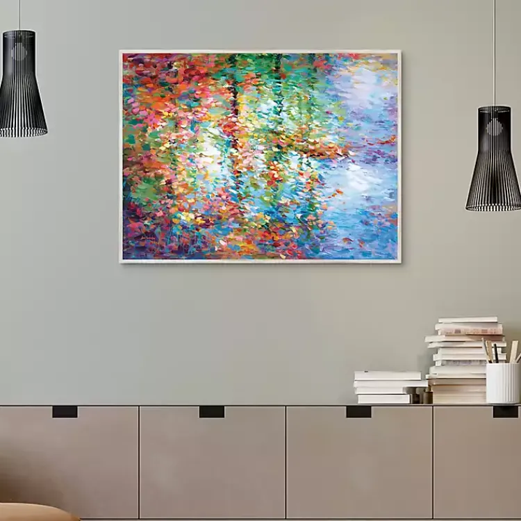Kirklands Home Colorful Reflections I Framed Canvas Art Print Clearance