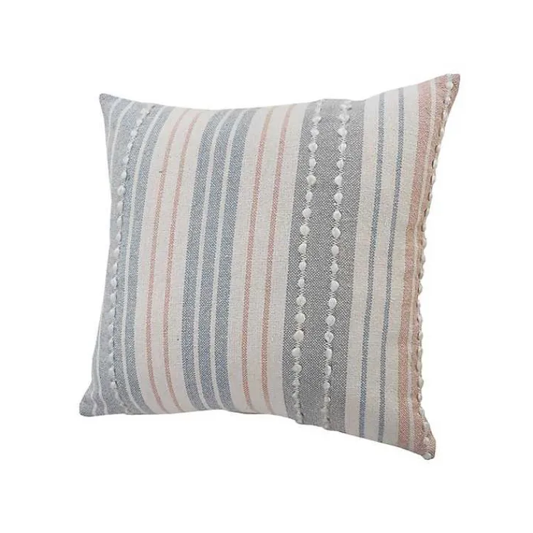 Pillows>Kirklands Home Colorful Textured Striped Accent Pillow