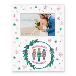 Christmas Decorations>Kirklands Home Confetti Nutcracker Trio Wreath Picture Frame, 4x6