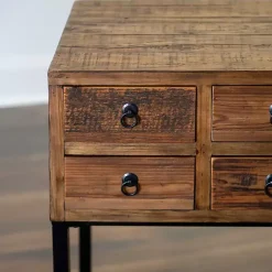 Kirklands Home Console Table with Keeping Drawers Brown Outlet