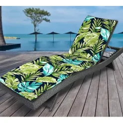 Kirklands Home Cool Tropics Outdoor Chaise Cushion, 72x21 in. Outlet