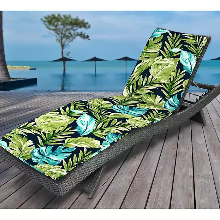 Kirklands Home Cool Tropics Outdoor Chaise Cushion, 72x21 in. Outlet