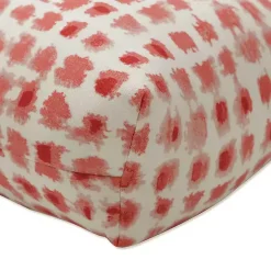 Kirklands Home Coral Checkered Outdoor Settee Cushion Discount