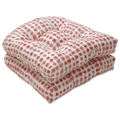Kirklands Home Coral Dotted 2-pc. Outdoor Chair Cushion Set Hot
