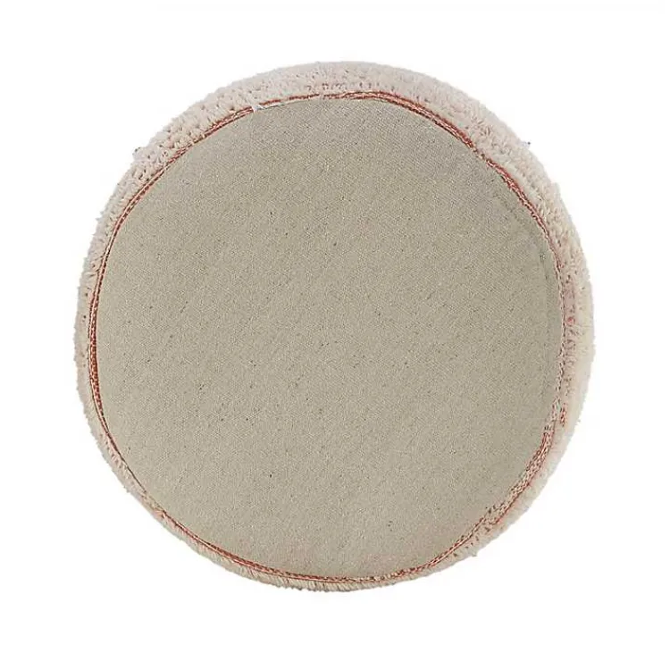Poufs & Floor Cushions>Kirklands Home Coral Tropical Textured Distressed Pouf Pink