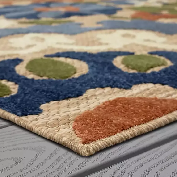 Kirklands Home Coraline Outdoor Area Rug, 6x9 Multi Hot