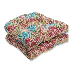Kirklands Home Corinthian Dapple Wicker Seat Cushions, Set of 2 Multi Clearance