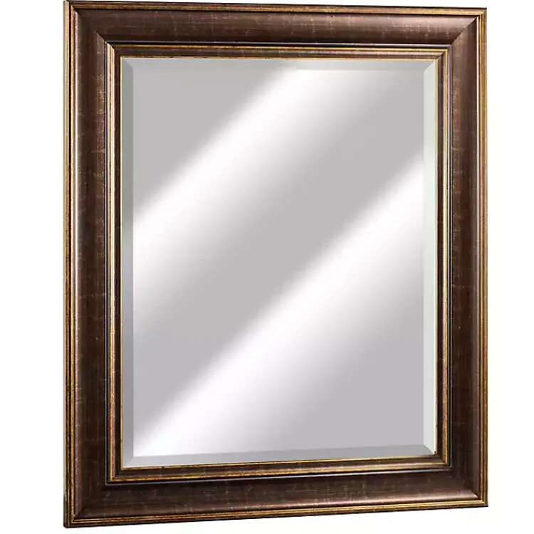 Kirklands Home Cormac Distressed Bronze Wall Mirror Brown Best