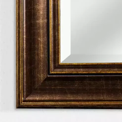 Kirklands Home Cormac Distressed Bronze Wall Mirror Brown Best