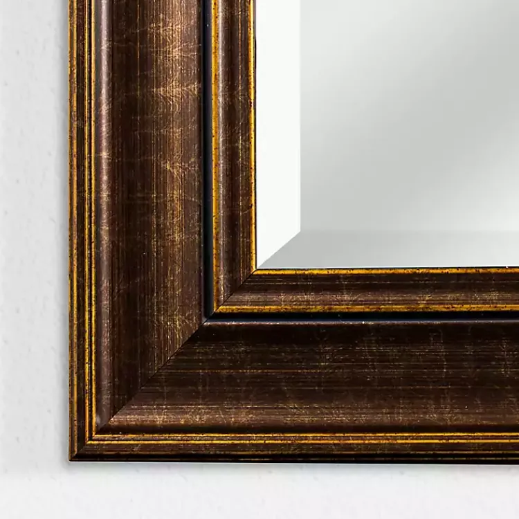Kirklands Home Cormac Distressed Bronze Wall Mirror Brown Best