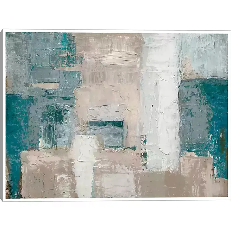 Kirklands Home Cosmopolitan Blue Framed Canvas Art Print Multi Clearance
