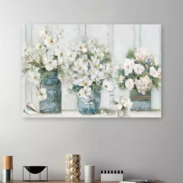 Kirklands Home Cottage Mantle Canvas Art Print Outlet