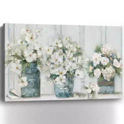 Kirklands Home Cottage Mantle Canvas Art Print Outlet