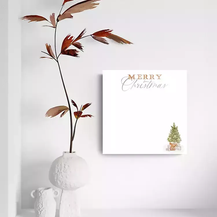 Christmas Art & Wall Decor>Kirklands Home Cottage Tree Merry Christmas Dry Erase Board