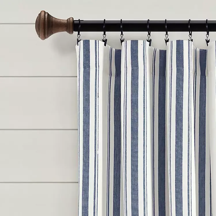 Kirklands Home Cotton Candy Farmhouse Curtain Panel Set, 95 in. Blue Online