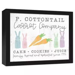 Easter Decorations>Kirklands Home Cottontail Carrot Co. Framed Canvas Art Print