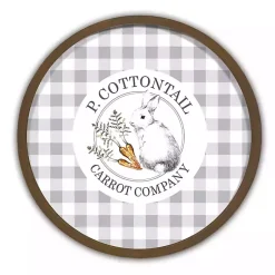 Easter Decorations>Kirklands Home Cottontail Carrot Co. Round Framed Wall Print