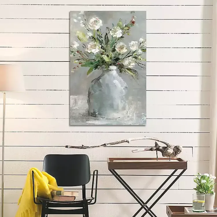 Kirklands Home Country Bouquet I Canvas Art Print Gray New