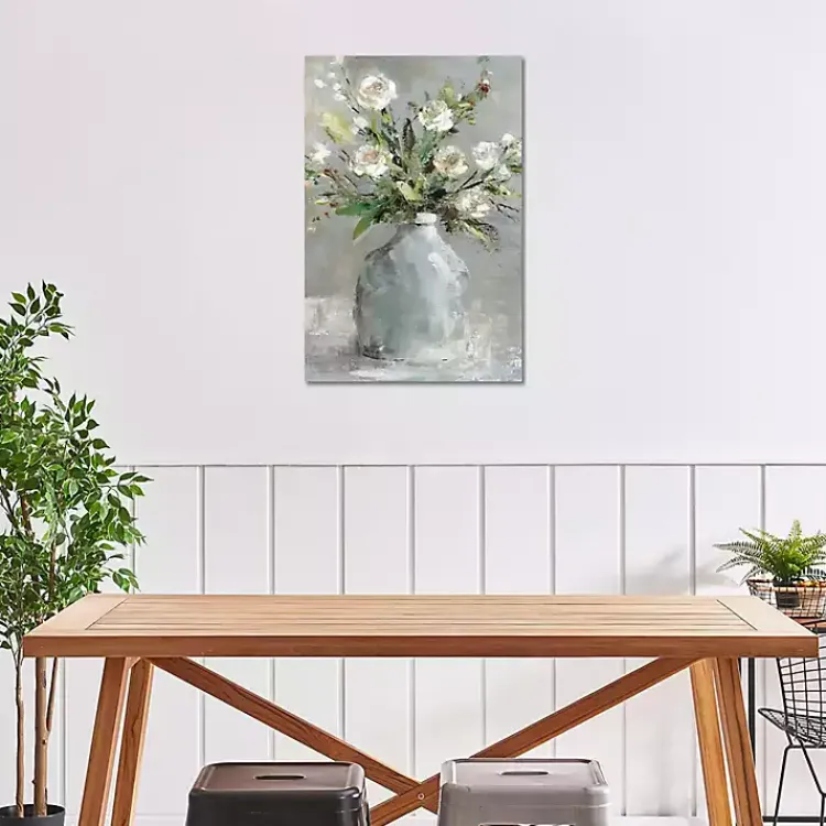 Kirklands Home Country Bouquet I Canvas Art Print Gray New