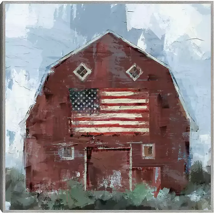 Kirklands Home Country Pride Framed Canvas Art Print Outlet