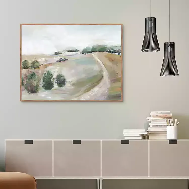 Kirklands Home Country Road Hill Framed Canvas Art Print Multi Hot