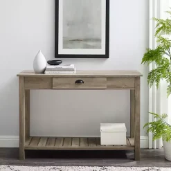 Kirklands Home Country Style washed Console Table Gray New