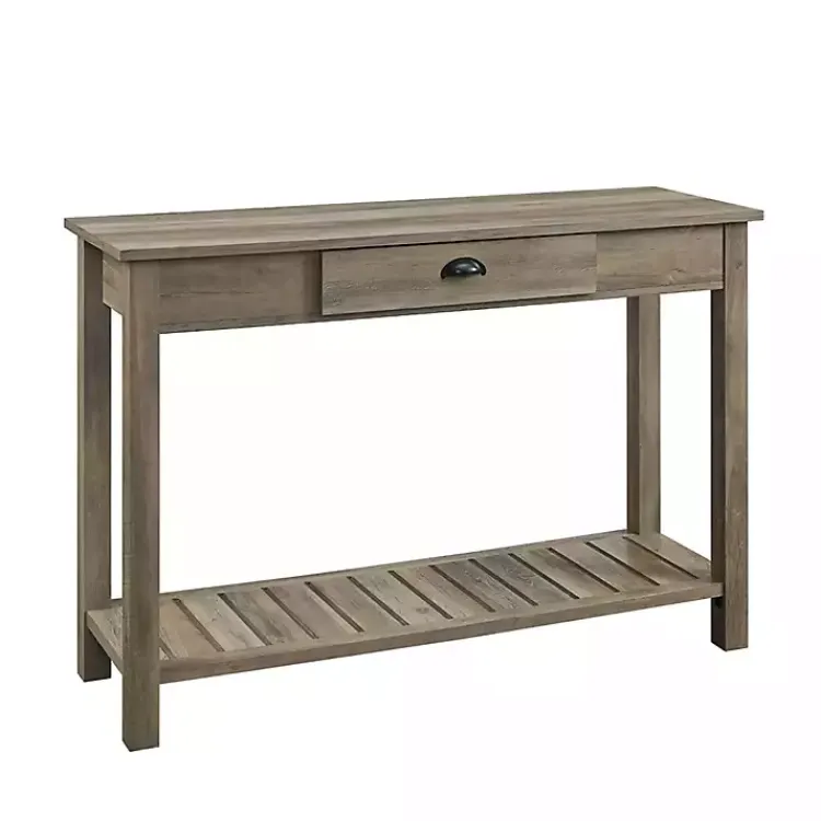 Kirklands Home Country Style washed Console Table Gray New