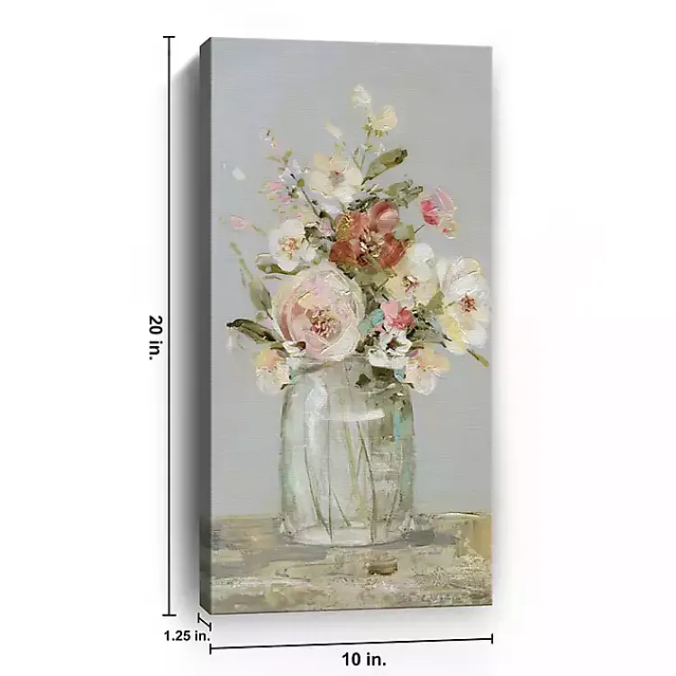 Kirklands Home Country Time Arrangement Canvas Art Print Gray Outlet