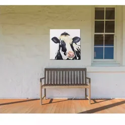Kirklands Home Cow Portrait Outdoor Canvas Art Print Best