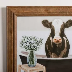 Kirklands Home Cows in the Bathtub Framed Art Prints, Set of 2 Multi Clearance