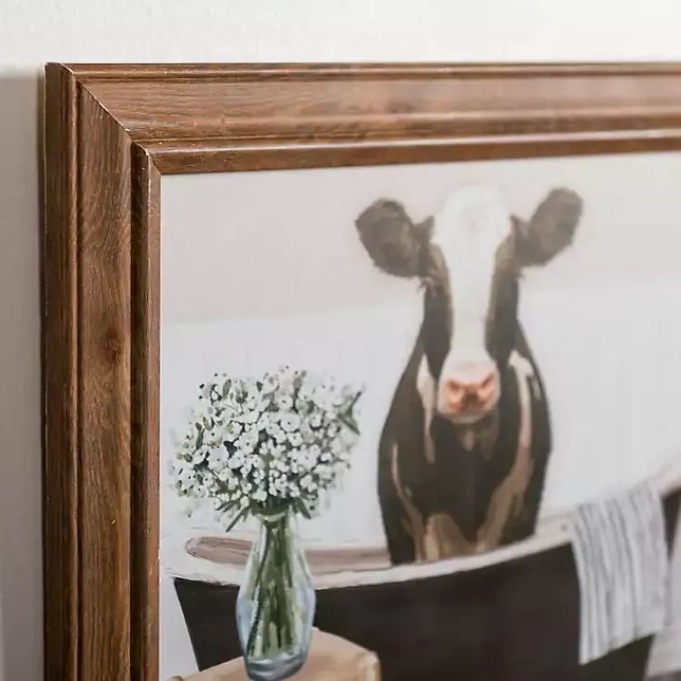 Kirklands Home Cows in the Bathtub Framed Art Prints, Set of 2 Multi Clearance