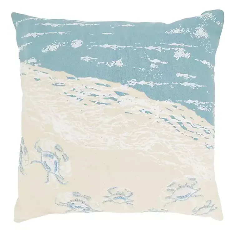Pillows>Kirklands Home Crabs by the Sea Throw Pillow