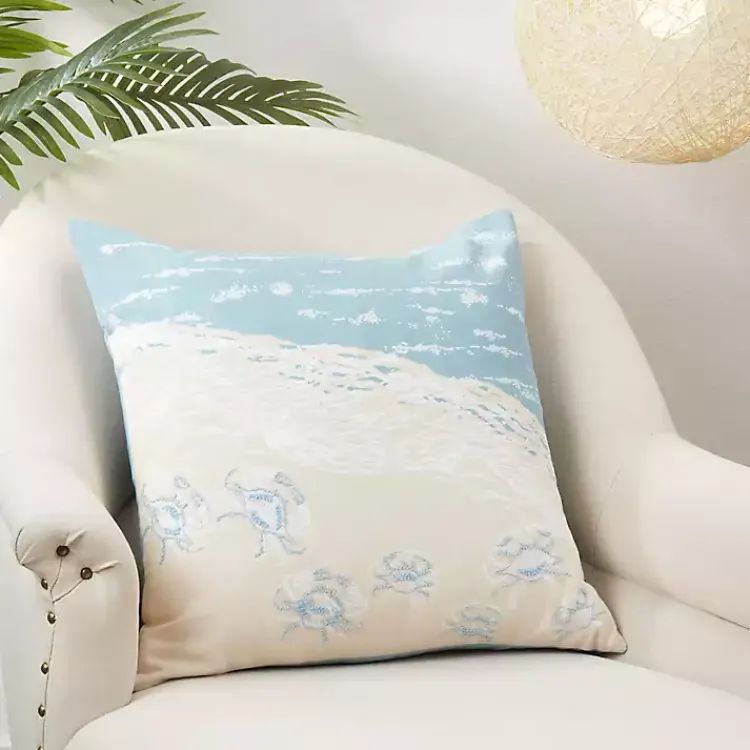Pillows>Kirklands Home Crabs by the Sea Throw Pillow