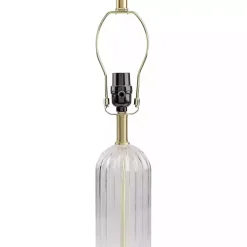Kirklands Home Crassula Clear Glass Table Lamp White Best