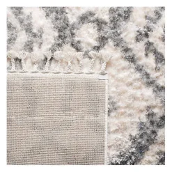 Kirklands Home Cream and Gray Bergen Tribal Fringe Shag Rug, 5x7 Online