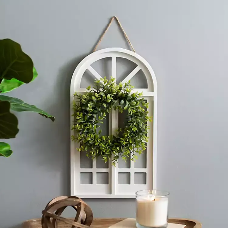 Kirklands Home Cream Arch with Wreath Hot