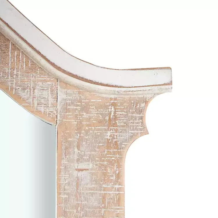 Kirklands Home Cream Arched Rectangle Scroll Wall Mirror Hot
