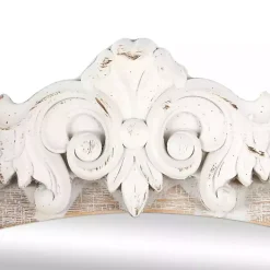 Kirklands Home Cream Arched Rectangle Scroll Wall Mirror Hot