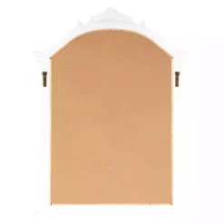 Kirklands Home Cream Arched Rectangle Scroll Wall Mirror Hot