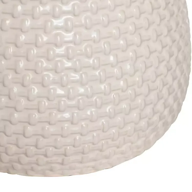 Kirklands Home Cream Basketweave Ceramic Table Lamp White Online
