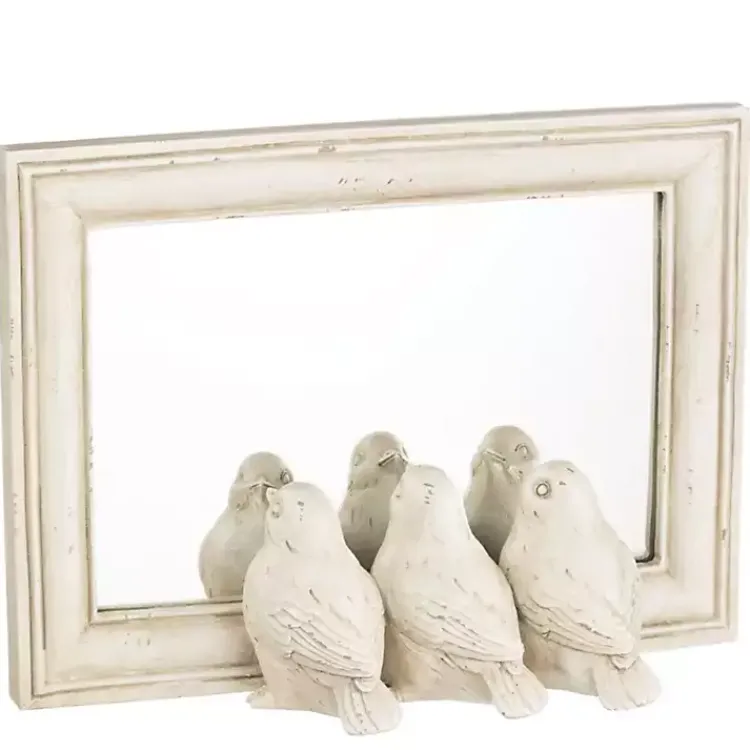 Kirklands Home Cream Bird Trio Wall Mirror Hot