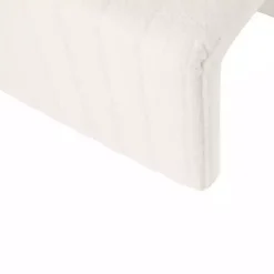 Kirklands Home Cream Boucle Arch Ottoman White Outlet