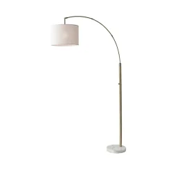 Kirklands Home Cream Bowman Arched Floor Lamp White Best