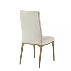 Kirklands Home Cream Bronze Metal Base Dining Chairs, Set of 2 Ivory Hot