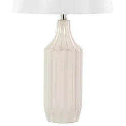 Kirklands Home Cream Ceramic Sandra Table Lamp Best