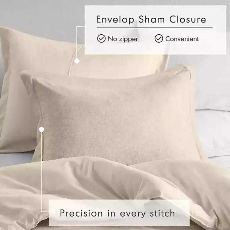 Kirklands Home Cream Chambray 3-pc. King Comforter Set Ivory Discount