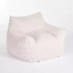 Kirklands Home Cream Comfy Foam Lounge Chair White Outlet