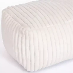 Kirklands Home Cream Comfy Foam Lounge Ottoman White Online