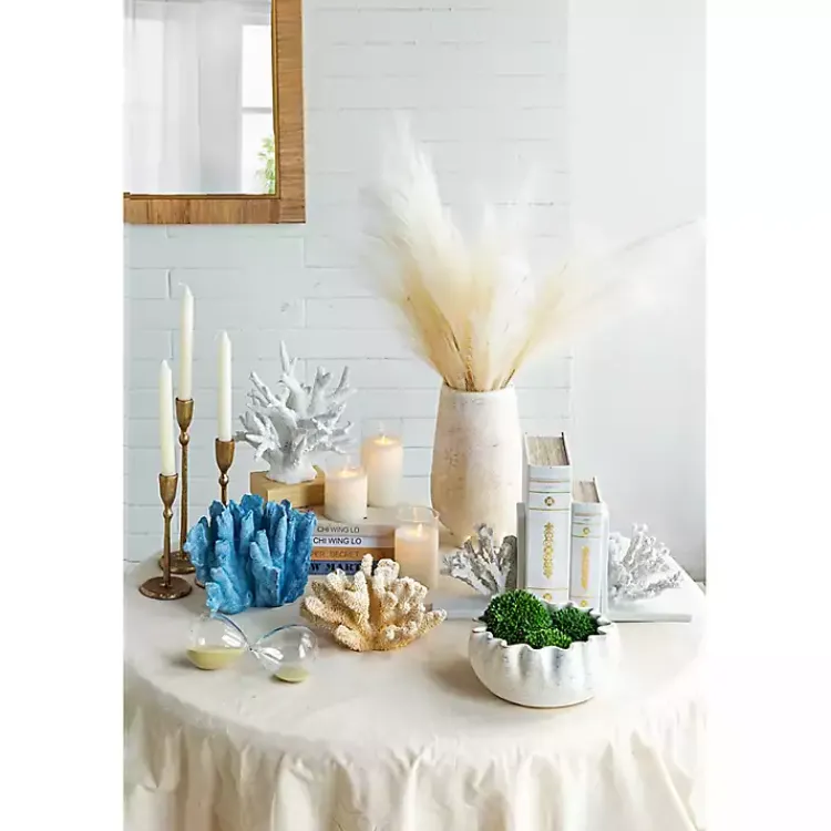 Statues & Figurines>Kirklands Home Cream Coral Resin Statue Ivory