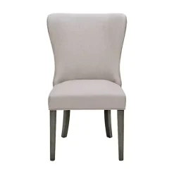 Kirklands Home Cream Curved Back Upholstered Dining Chair Ivory Best